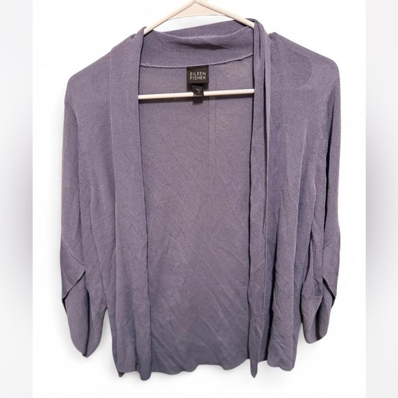 Eileen Fisher Women's blue Grey Cardigan - Picture 4 of 5